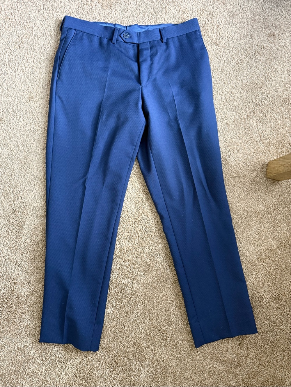 Austin Reed Blue Two-Button Notch Lapel Blazer - Picture 4 of 5